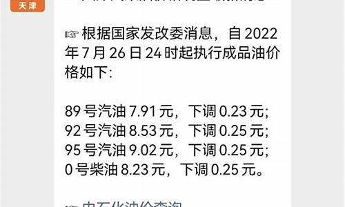 天津市今天油价格_天津今日油价最新消息